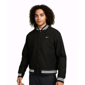 Nike Men's Sportswear Authentics Varsity Wool Jacket Size M NWT $200 Tag Hole